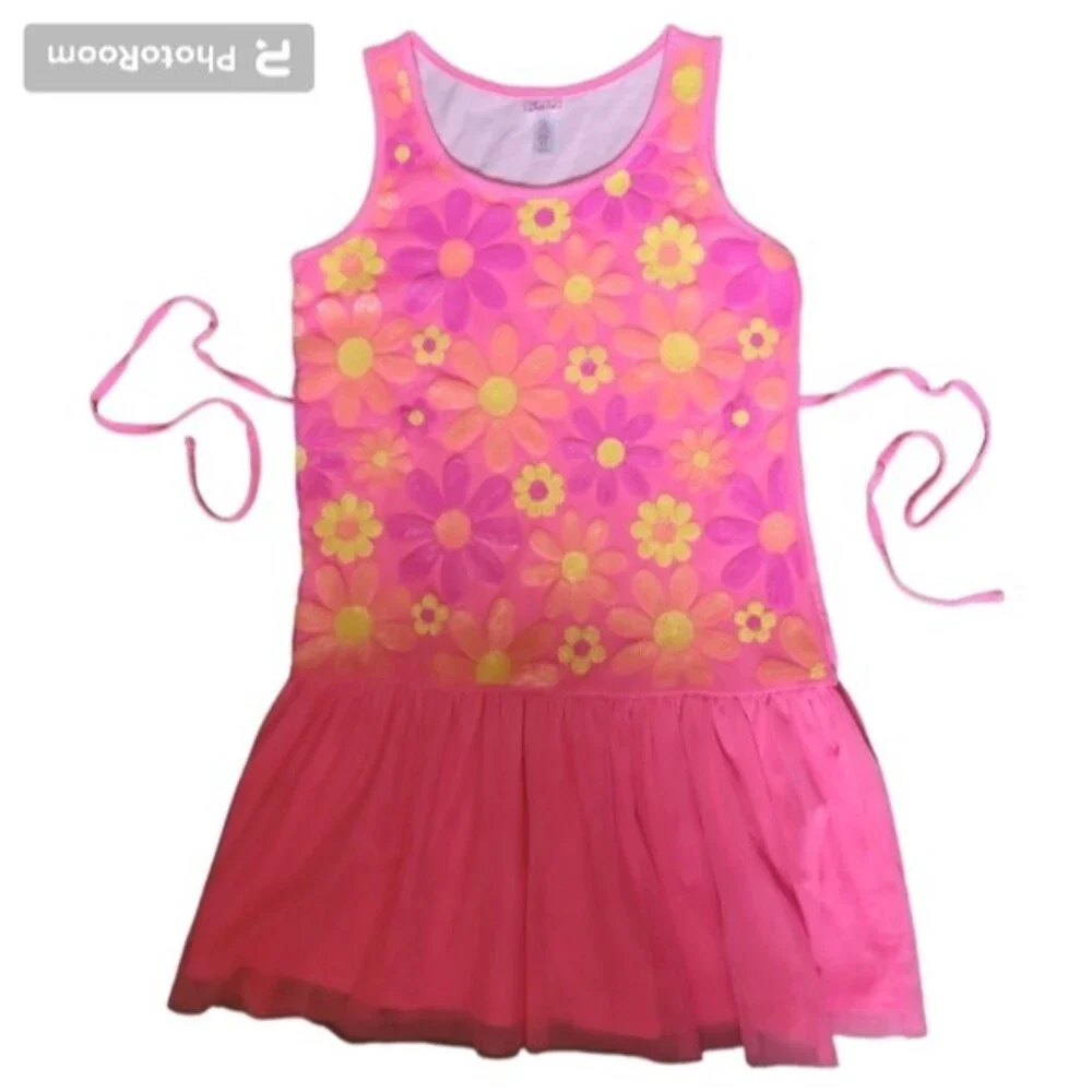 JUSTICE PINK SEQUIN SUMMER DRESS - 18